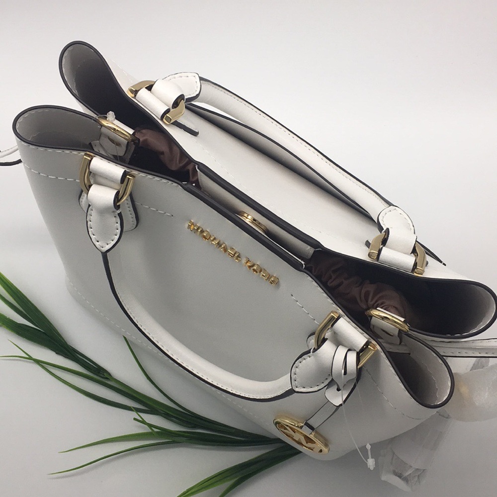 Michael Kors EDEN LG DRWSTRNG GRAB Bag Opt/ Blosso - Picture 4 of 8